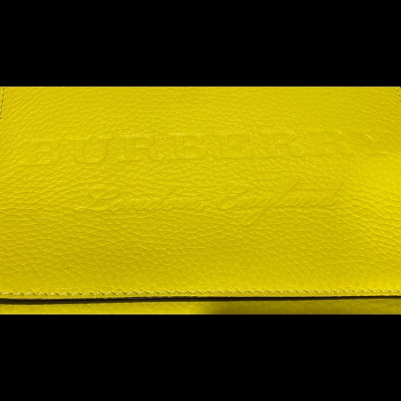 Burberry Small Embossed Neon Leather Messenger Bag - Picture 3 of 5